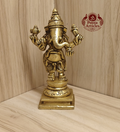 Brass Standing Ganesha Statue 4.7 Inch