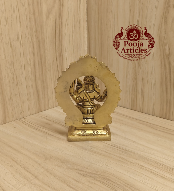 Brass Swarna Akarshana Bhairava Idol 4 Inch