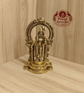 Brass Thiruvachi Andal statue 6.5 inch with arch