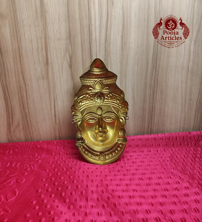 Brass Varalakshmi Ammavaru Face 9.3 Inch