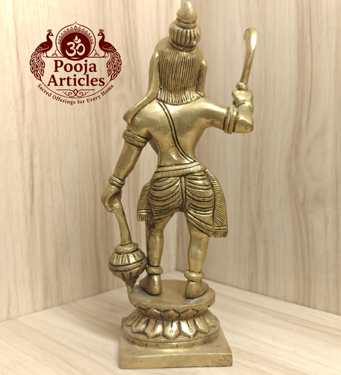 Bronze Karuppasamy vigraham 9 inch size reference