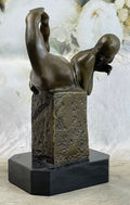 Bronze Mermaid Figure Statue Sculpture Original Art 9" x 7"