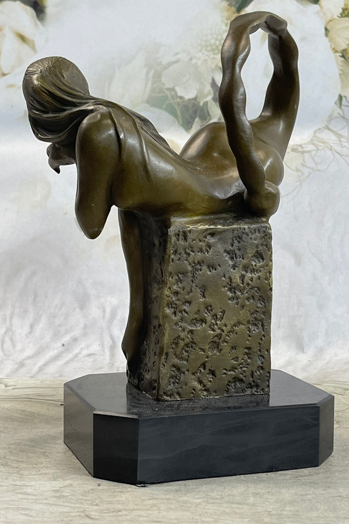 Bronze Mermaid Figure Statue Sculpture Original Art 9" x 7"