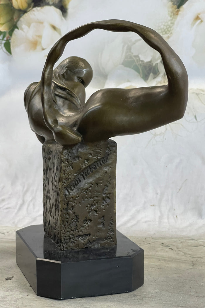 Bronze Mermaid Figure Statue Sculpture Original Art 9" x 7"