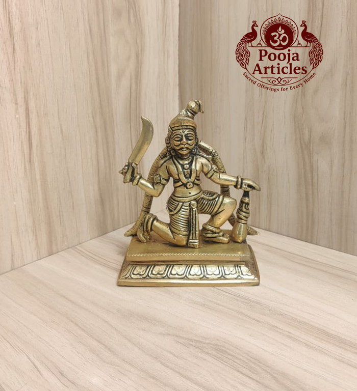 Bronze Nondi Karuppasamy statue 5 inch for home temple