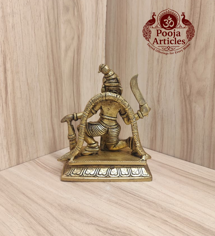 Bronze Nondi Karuppasamy statue 5 inch size reference