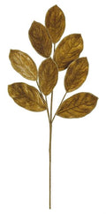 Brown Velvet Magnolia Leaf Spray