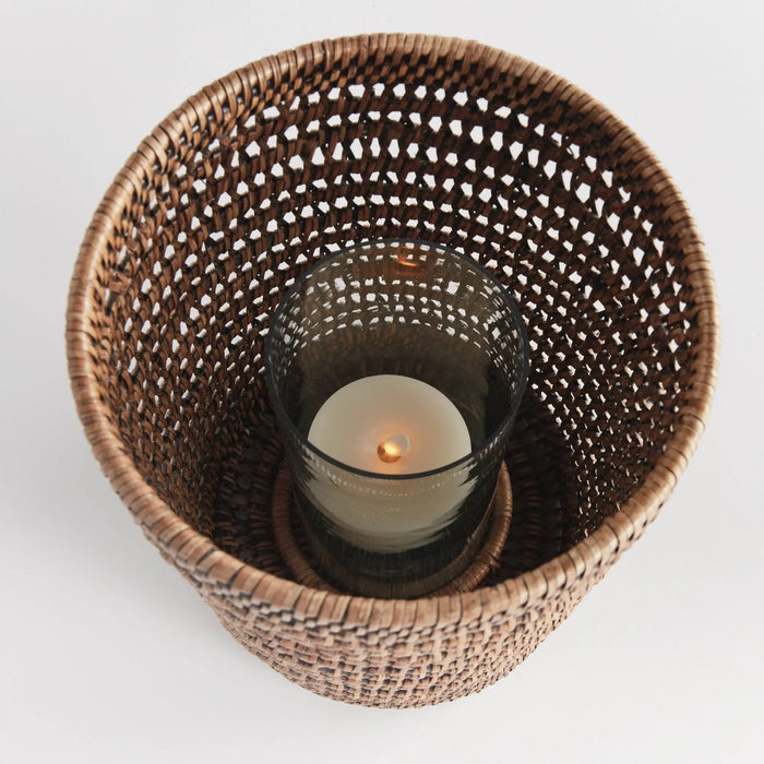 Burma Rattan Hurricane - LARGE, Warm Brown
