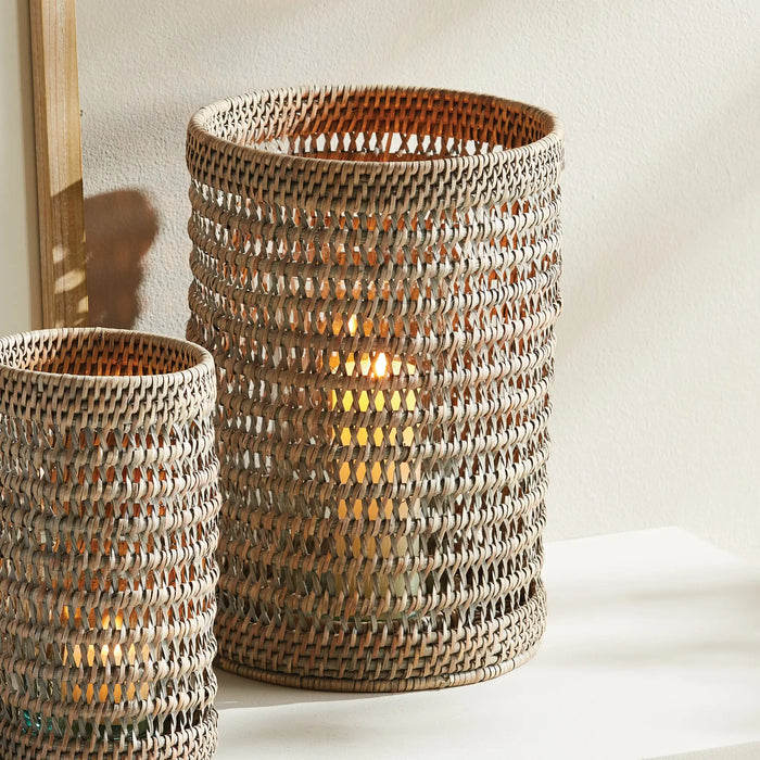 Burma Rattan Hurricane - LARGE, Warm Brown