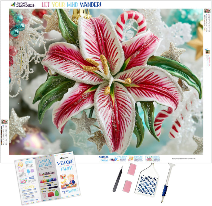 Candy Cane Lily Ornament