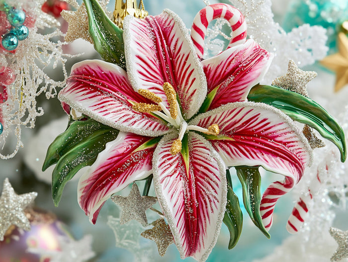 Candy Cane Lily Ornament