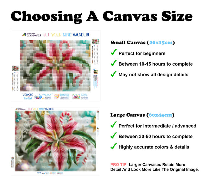 Candy Cane Lily Ornament