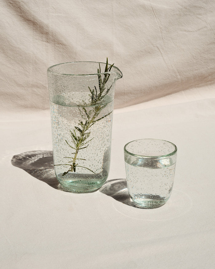 Carafe transparent with bubbles Pure