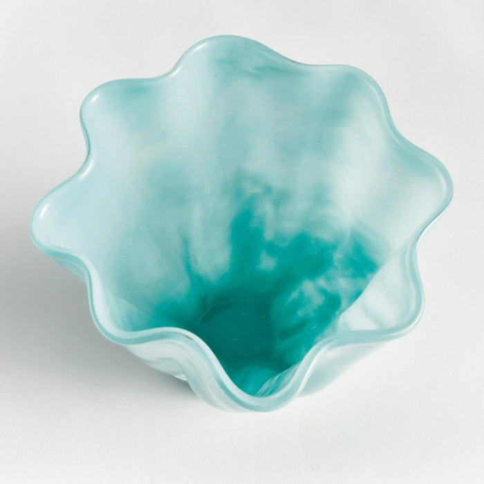 Ceila Vase – Light Blue Handcrafted Glass Napa Home & Garden