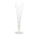 Beautiful champagne flutes, wedding gift ideas, wedding style, entertaining, luxury gifts, Gatsby Champagne Flute, Gold Dots