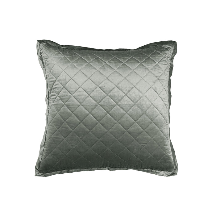 Chloe Euro Pillow Sham Sage Velvet 26X26 (No Insert)