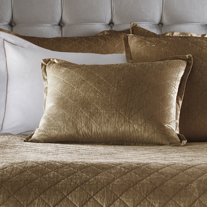 Chloe Standard Pillow Straw Velvet 20X26 (Irregular Color)