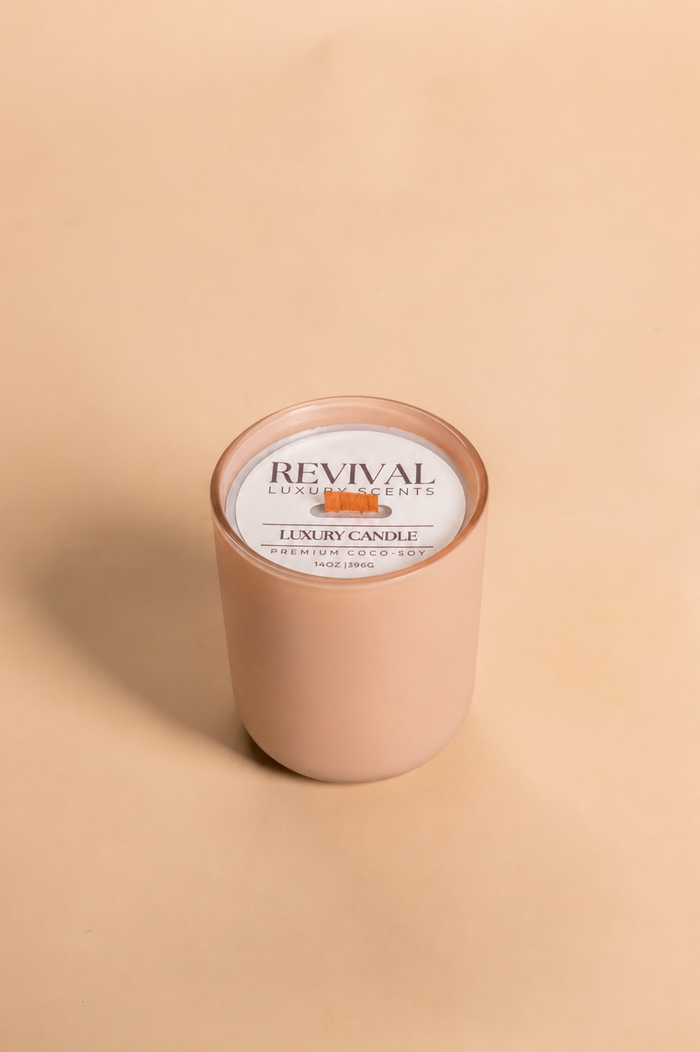Revival Cocoa Cashmere 14 oz coco-soy candle cocoa vanilla cashmere home fragrance gift from Magnolias Home Decor