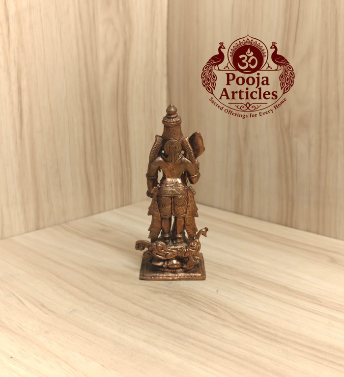 Copper Murugan Statue 4.5 Inch