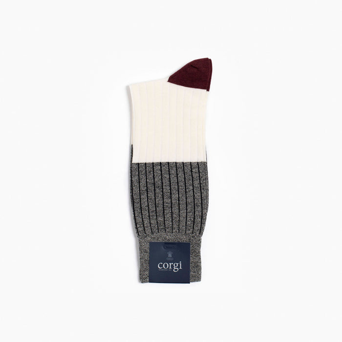 Corgi x Grant Stone Lightweight Cotton Sock – Charcoal