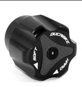 DUCABIKE DUCATI REAR PRELOAD ADJUSTABLE KNOB RED PRP01D BLACK