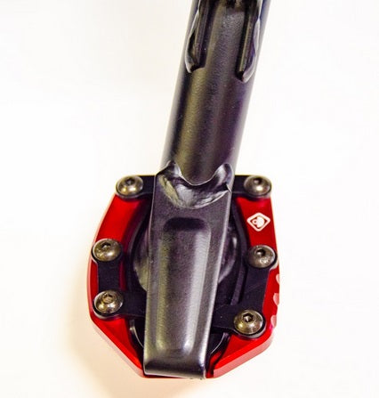 Ducabike Kickstand Pad Red For Ducati Diavel V4   BAC06A