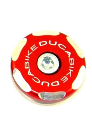 DUCABIKE LEFT FRONT WHEEL CAP RED TRS02A