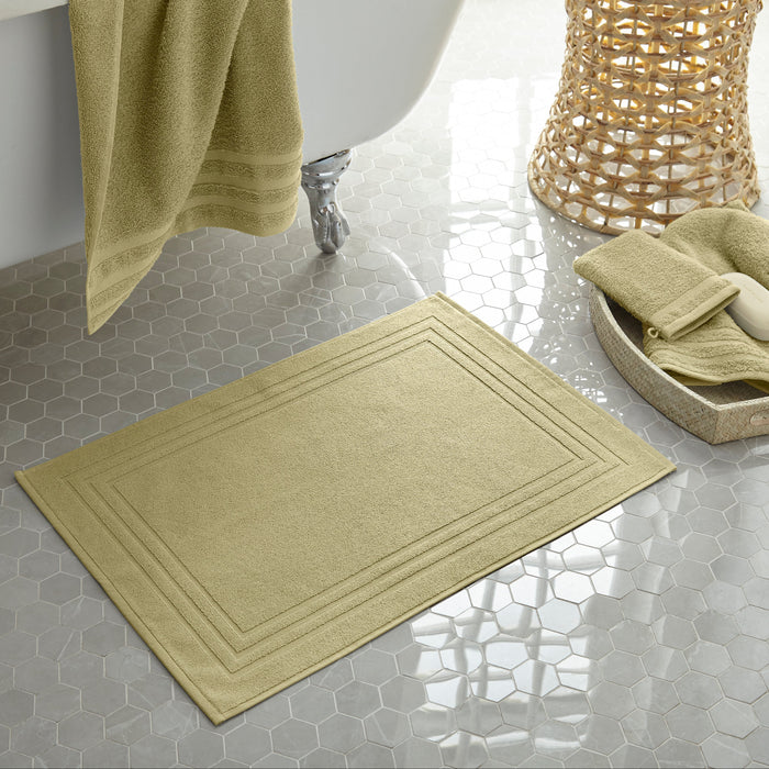 Eco Chic Bath Mat Olive 19x27