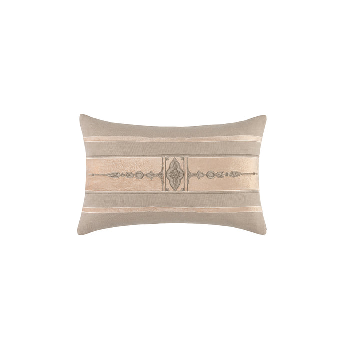 Eden Sm Rectangle Pillow Natural Salmon Dark Rice 14x22