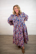 Eleanor Meadow Navy Dress