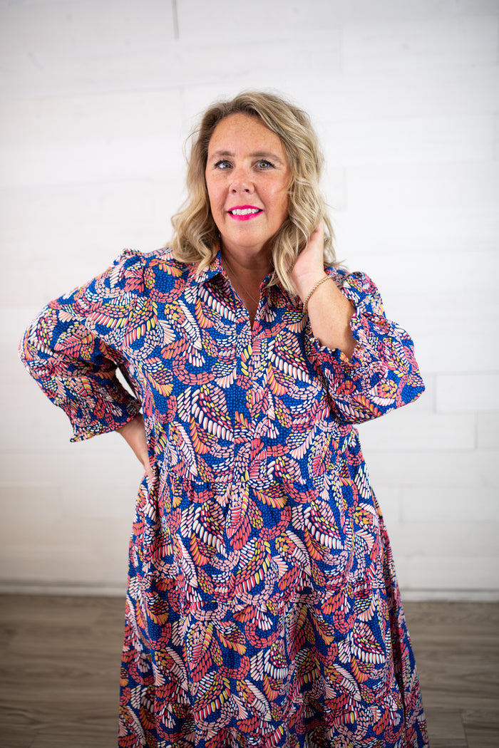 Eleanor Meadow Navy Dress