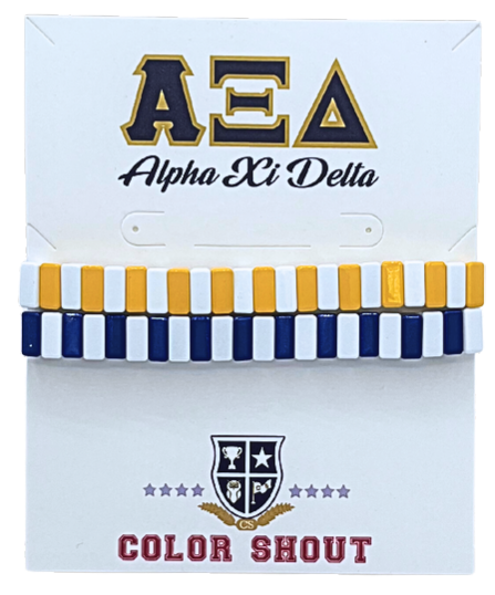 Enamel Tile Bracelets- Alpha Xi Delta