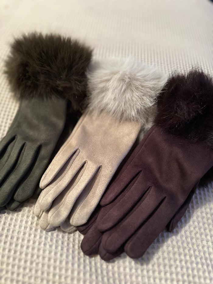 Faux Fur Gloves