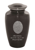 Fingerprint Cremation Urn, Slate - IUFIPR100-Slate