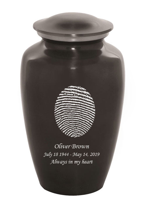 Fingerprint Cremation Urn, Slate - IUFIPR100-Slate