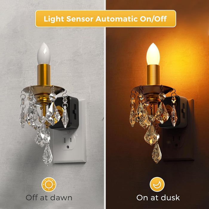 Flameless Candle Plug-In Night Light - [lohasled]