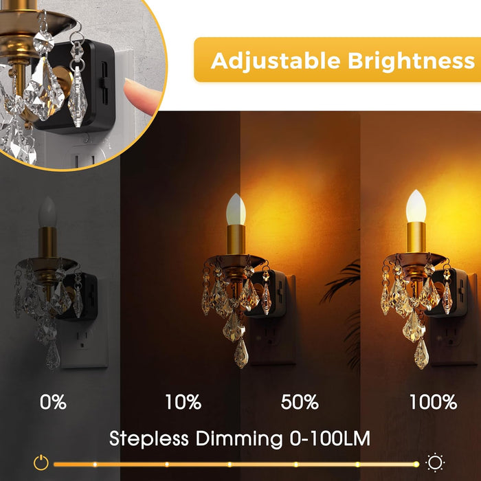Flameless Candle Plug-In Night Light - [lohasled]