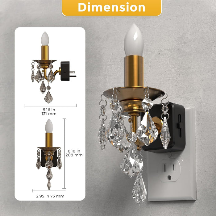 Flameless Candle Plug-In Night Light - [lohasled]