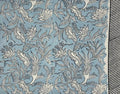 floral tablecloth, blue tablecloth, blue and white tablecloth