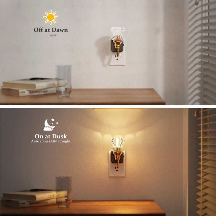 Floral Plug-In Night Light - [lohasled]