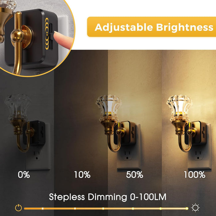 Floral Plug-In Night Light - [lohasled]