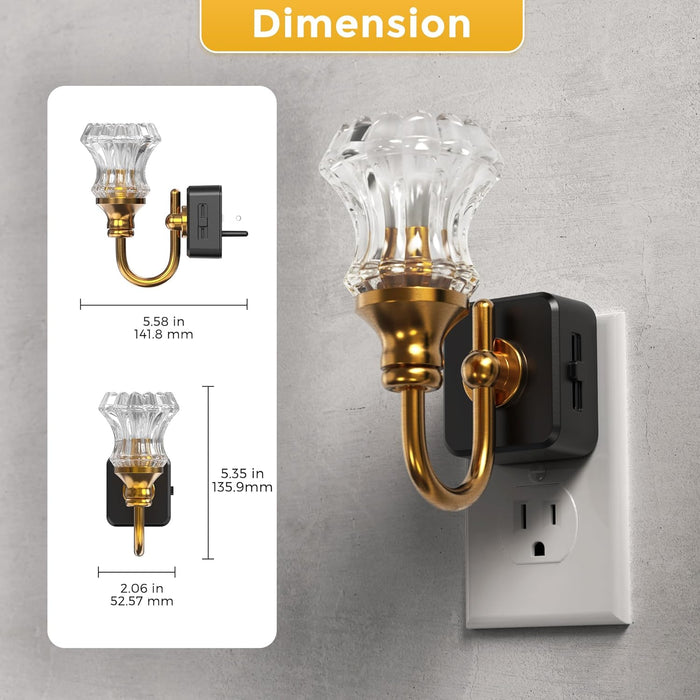 Floral Plug-In Night Light - [lohasled]
