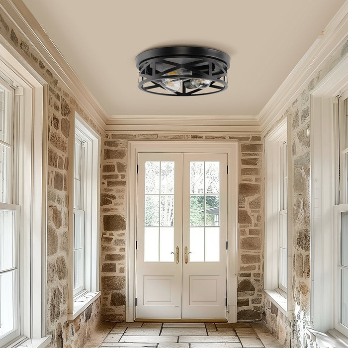Flush Mount Ceiling Light with No Bulbs Included - [lohasled]