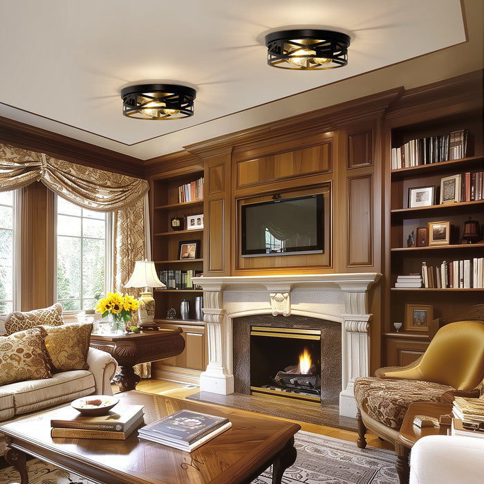 Flush Mount Ceiling Light with No Bulbs Included - [lohasled]