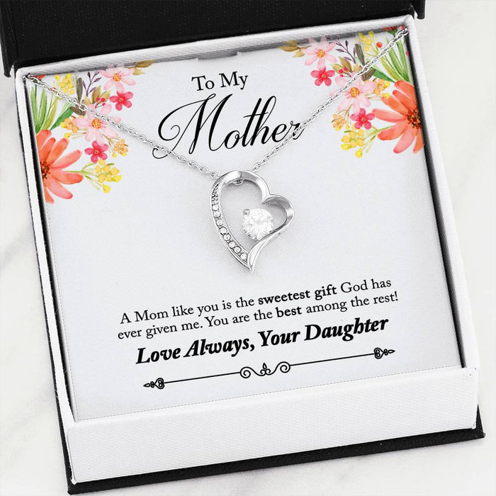 Forever Love Necklace to Mom from Daughter