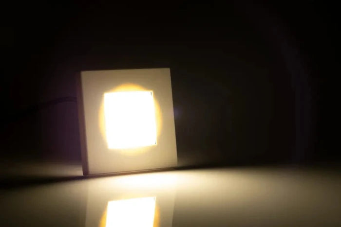 21 - LED interior lamp, square with replaceable frame, silver colour.Interior lightFT - 147 SFristomSRH Lighting