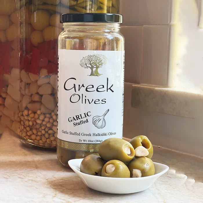 Garlic Stuffed Greek Olives