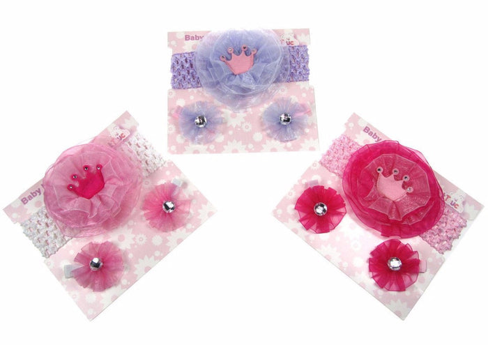 Girls Headband & Matching Clip Set (HB106)