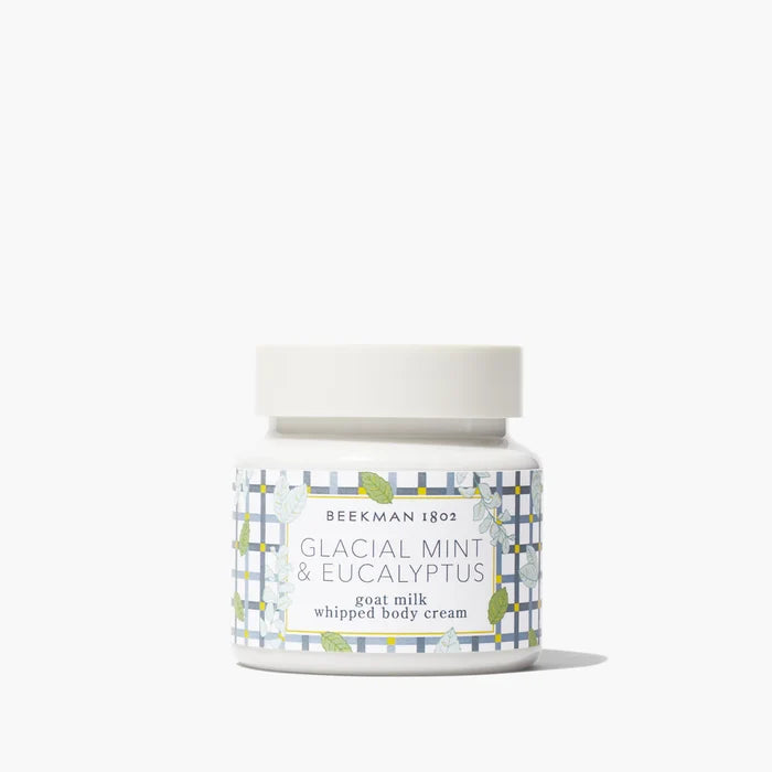 Beekman 1802 Glacial Mint Eucalyptus goat milk whipped body cream 8 oz for self-care gift from Magnolias Home Decor