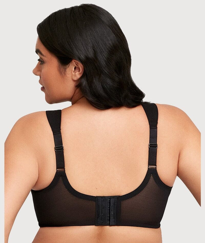 Glamorise MagicLift Seamless Support Wire-free T-Shirt Bra - Black Bras